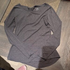 Athleta Dark Gray Long Sleeve Tee